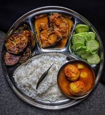 Egg Thali(Arua Rice)